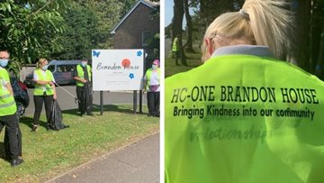 Coventry care home Colleagues help out in the community